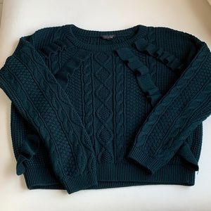 Topshop Dark Green Sweater